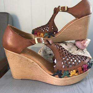 Authentic Caribbean Leather Wedges